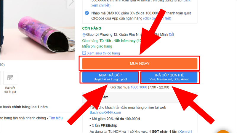 Chọn phương thức thanh toán phù hợp